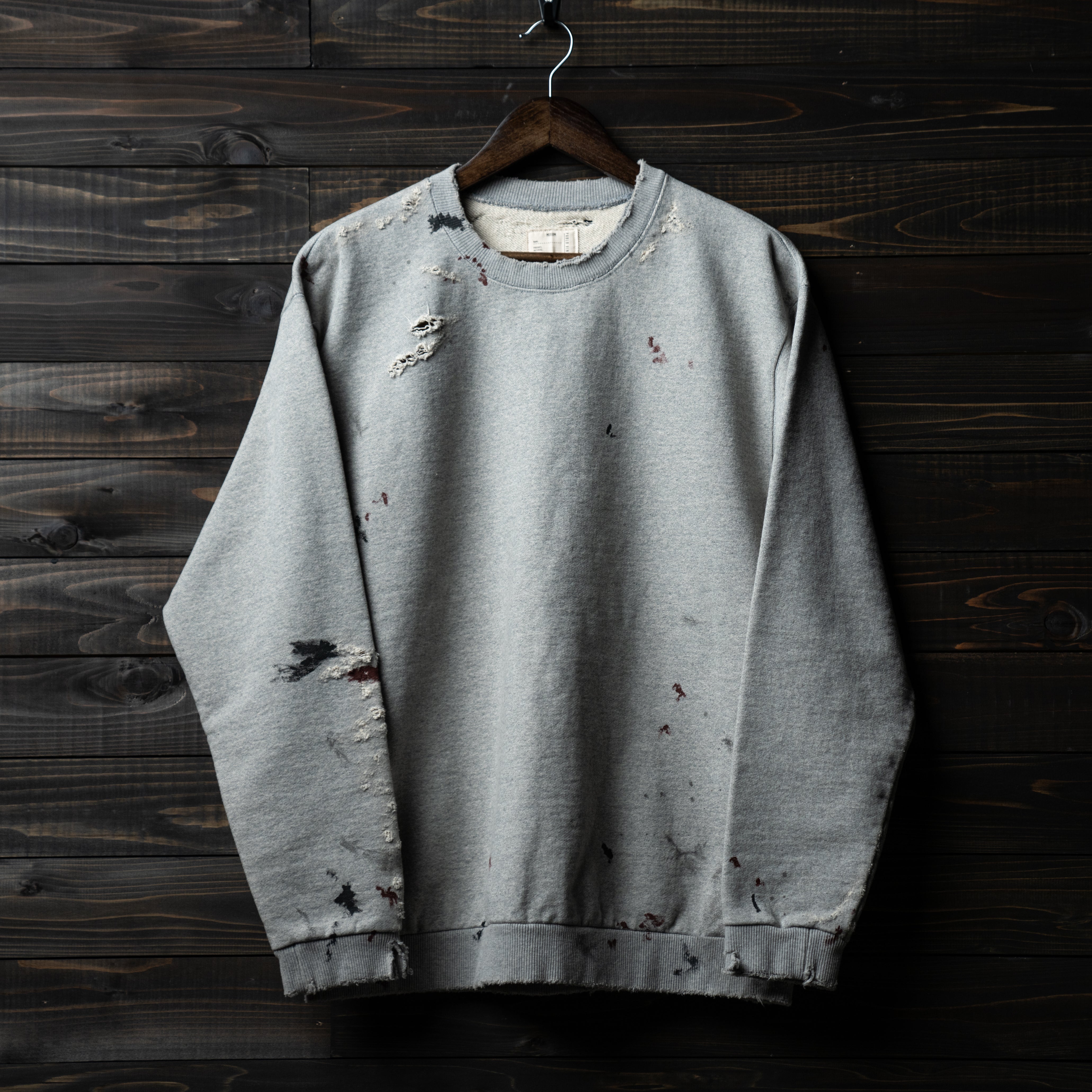 Damage sweat shirt【再受注】